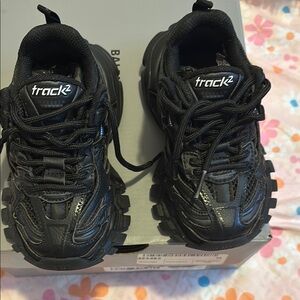 Trac Black Kids Shoes